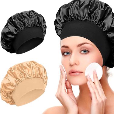 Wide-brimmed High-elasticity Headscarf, Beauty Hat, Bath Hat, Hair Care Hat, Women's Care Color Hat, Nightcap_voghion.com