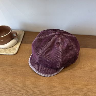 Women's Brown Beret, Versatile Octagonal Hat 2025 Fall/Winter New_voghion.com