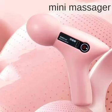 Mini Massage LCD Screen 6 Heads Muscle Massager Portable Electric For Neck Foot Body Fascia Gun_voghion.com