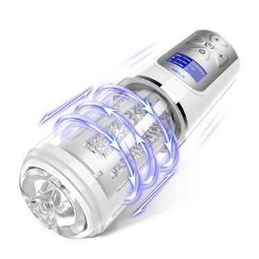 LED Automatic Rotating Male Masturbator Real Electric Pocket Pussy Masturbation Cup Adult Goods Sex Toys For Men Blowjob_voghion.com