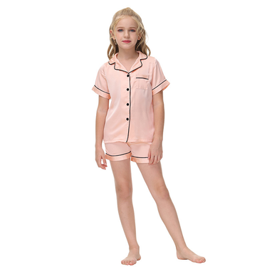 Women's clothing cardigan shorts suit home children's home clothes boys and girls new suit short-sleeved pajamas sleeping_voghion.com