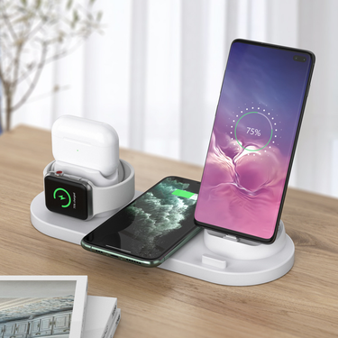 Six charger suitable for Apple Watch multifunctional three in one desktop wireless charging_voghion.com