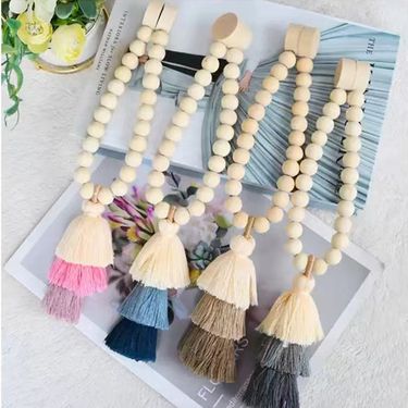 Magnetic Curtain Tiebacks With Tassels – Modern Minimalist Style, No Drill Needed, Easy To Use, Perfect For Sheer & Lightweight Curtains_voghion.com