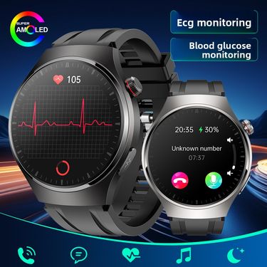 new Arrival MT200 ECG Monitoring 1.43AMOLED Color Screen Bluetooth Call Smart Health Watch_voghion.com