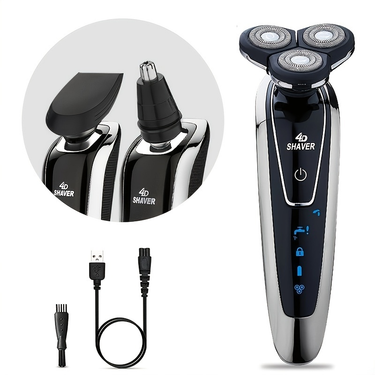 Rechargeable Electric Razor For Men - Cordless, Waterproof, Wet/Dry Shaving For A Clean And Smooth Face_voghion.com