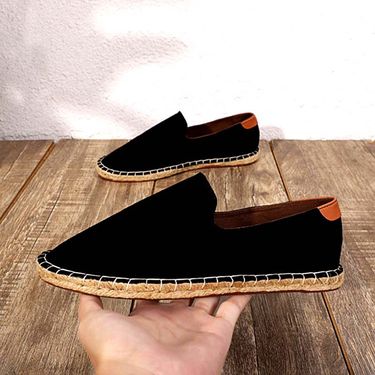 Men's Shoes Slip On Shoes Casual Cloth Shoes Lazy Linen Canvas Lazy Shoes Rope Fisherman Shoes Hand Stitched_voghion.com