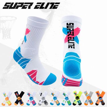 Basketball Professional Basketball Socks Long Tube Men's Actual Combat Elite Socks Summer Mid Cut Training Towel Bottom Sports Socks_voghion.com