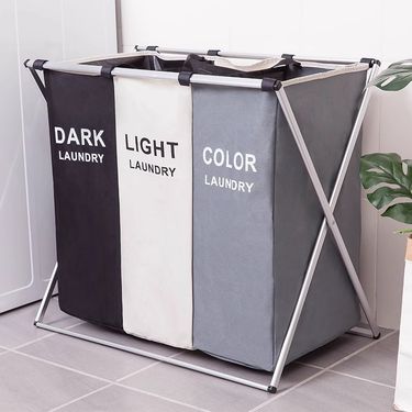 Large Foldable Hamper Dirty Clothes, Household Laundry Basket Bathroom And Bedroom, Aluminum Frame For Toys_voghion.com