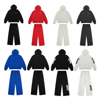 6PM Embroidered Letter Hip-Hop Pullover Hoodie Long Sweatpants Men's Trendy Brand Sports Set Jacket Ins Trend_voghion.com