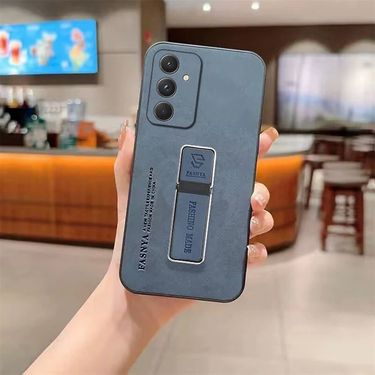 Sheep Bark Skin Delicate Leather Case For Samsung A55 A73 A05S A24 A35 A54 A32 4G A34 A23 A14 A12 A15 Bracket Cover_voghion.com