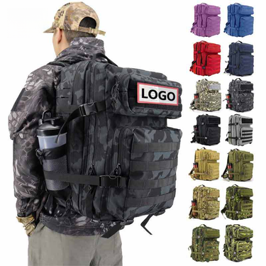 Large capacity outdoor tactical bag camouflage hiking backpack Oxford cloth men's army fan double_voghion.com