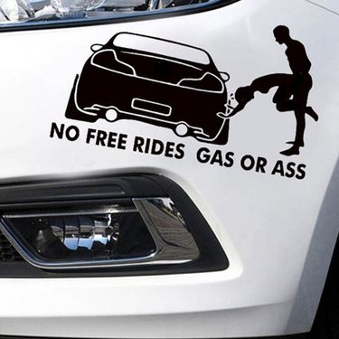 Automobiles & Motorcycles NO FREERIDESGASORASS funny reflective car stickers body flower personalized_voghion.com