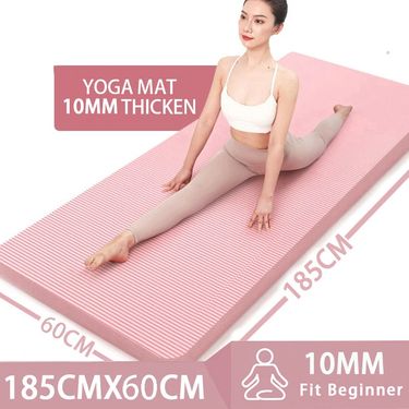 10MM Thick NBR Non-slip Yoga Mat High-density Sports Fitness Mat Home Sports Pilates and Gymnastics Exercise Gymnastics_viptrois.com