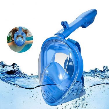 Full dry diving gear Children's waterproof and anti-fog full face diving mask snorkeling kit_viptrois.com