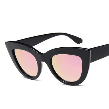 New Arrivals 2024 New Cat Eye Women Tinted Color Lens Men Vintage Shaped Sun Glasses Female Eyewear Blue Sunglasses Brand Designer_voghion.com