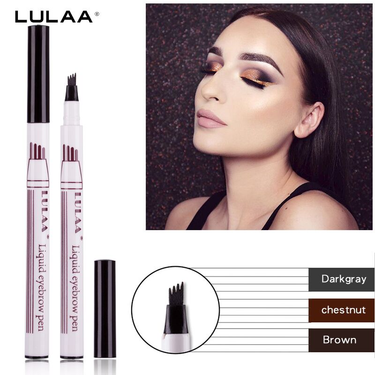 4 Point Eyebrow Pencil Waterproof Liquid Eyebrow Pen Makeup Long Lasting 4 Fork Tip Brow Pen Cosmetic Microblade Brow Pencil_voghion.com