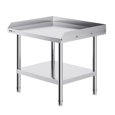 26 X Inch 3Sided Backsplash Metal Heavy Prep Table Duty Worktable Prep X Steel 28 Worktable Food Work Commercial Stainless 24_voghion.com