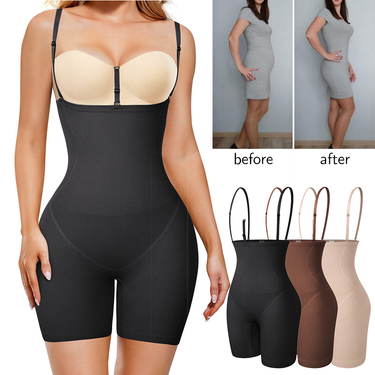 for Shapewear Bodysuit Women Tummy Control Full Body Shaper Thigh Slimmer Shorts Waist Trainer Slimming Underw_voghion.com