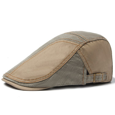 Cotton patchwork beret men's forward duckbill British casual sunshade hat, trendy for women_voghion.com