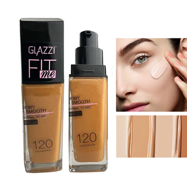 GLAZZI FIT ME4 color liquid foundation natural beige brightening set concealer makeup_voghion.com