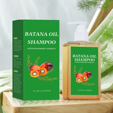 Unlabeled Batana Moisturizing Repair Nourishing Dry Frizzy Smooth Shiny Oil Control Shampoo 300ml Square Bottle_voghion.com