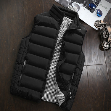 Men's Vest Autumn and Winter New Youth Korean Style Casual Large Size Men's Thickened Vest Vest Coat Trendy Wholesale_voghion.com