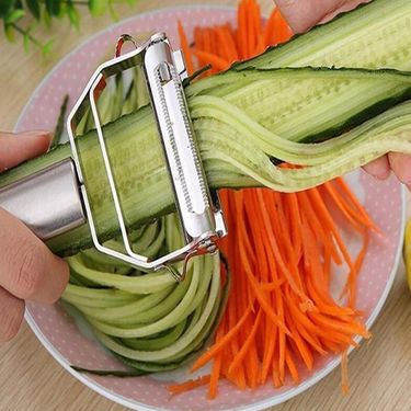1pc, Effortlessly Prepare Fruits And Vegetables With Multifunctional 2-in-1 Peeler, Grater, And Shredder_voghion.com