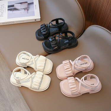 Girls Sandals Female 2024 New Summer Korean Edition Open Toe Small and Medium Sized Children's Fashionable Girl Baby_voghion.com