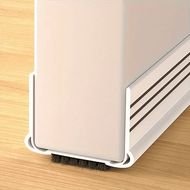 Door Draft Stopper With Felt Cloth Reduce Noise, 36.6" Rubber Door Sweep Breeze Blocker, Adjustable Under Door Draft Stoppers, Soundproofing For Doors, Door Seal_voghion.com