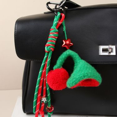 Christmas Themed Wool Knitted Small Hat Creative Love Christmas Tree Bag Pendant Cute Versatile Keychain_voghion.com