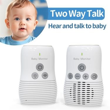Wireless Audio Two-way Talk Back Baby Monitor, Intercom Sound Alert For Infant With Night Light (EU Plug , UK Plug)_voghion.com