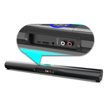 BS-20 Sound Blaster Wireless Card Bluetooth Strip Portable Speaker Wall Mounted Home Theater RGB Colored Light Audio_voghion.com