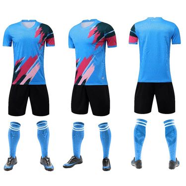 Men's Clothing primary school student jersey children's football sports printing training suit cross-border football suit suit men's short sleeve_mkmklike.com