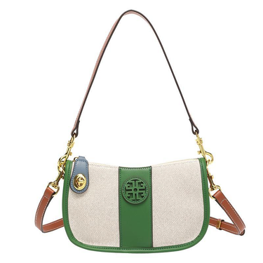 Designer High-quality Europe and the United States new brand luxury authentic women's bag high-grade texture canvas color underarm bag crossbody bag_voghion.com