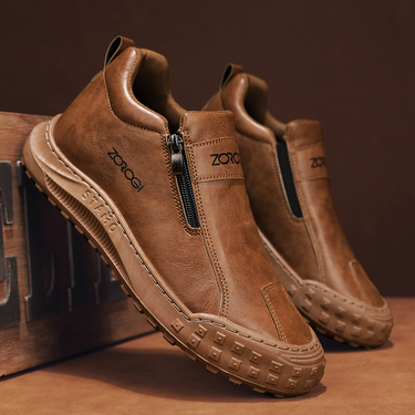 Men's Shoes Mid Top Zip Outdoor Casual Shoes Labour Shoes Driving Shoes Comfortable Slip Ons Shoes_voghion.com