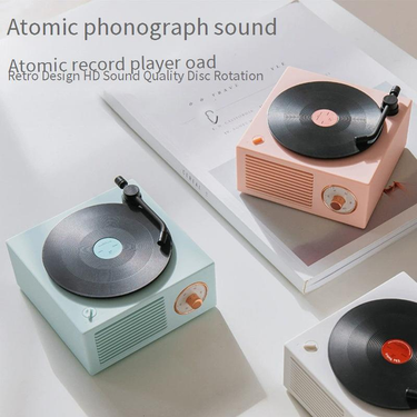 Portable Speakers X10 Vinyl Record Player Bluetooth Audio Atomic Record Player Bluetooth Audio Multi Function Wireless Retro Record Player Speaker_voghion.com