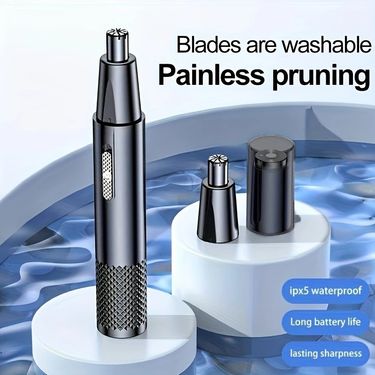 Nose Hair Trimmer USB Rechargeable Trimmer For Nose AndEar Hair Metal Shaver Electric Shaver Trim Nose Hair For Women And Men_voghion.com
