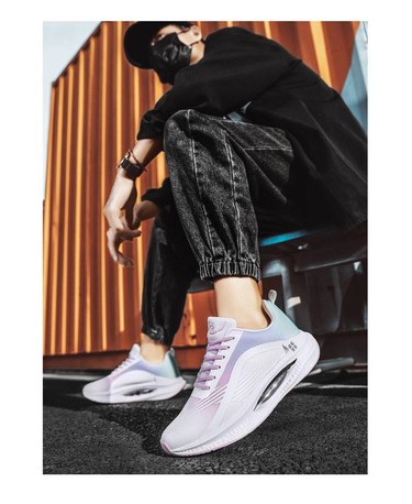 High-quality cold-stick out-of-the-shadow couple sports shoes shock-absorbing running air-cushioned popcorn sports running shoe_voghion.com