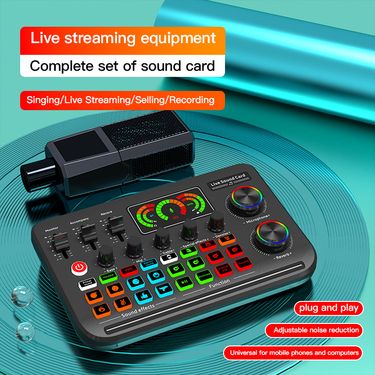 Version F999 Live Card Sound Effects Custom English Packaging Microphone_voghion.com
