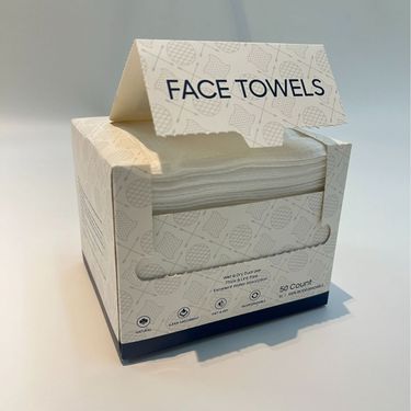 Clean Skin Club XL Ultra-Soft Disposable Face Towels - Makeup Remover & Gentle Cleansing, 50-Count Pack_voghion.com