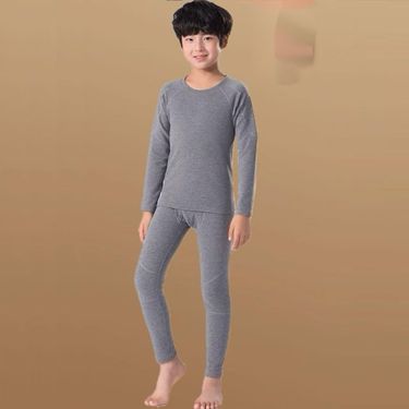 Autumn Winter Children's Sports Training Running Basketball Cold-Proof Fleece-Lined Thickened Base Layer Inner Wear_voghion.com