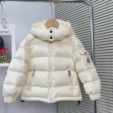Boys Girls Waterproof Winter Puffer Jacket With Detachable Hood - Lightweight Warm Kids Down Coat For Cold Weather (Pink/Black/Beige)_voghion.com