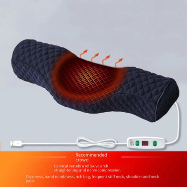 Heating Massage Comfortable Sleep Whole Body Available Slow Rebound Memory Foam Pillow_voghion.com
