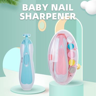 1 PCS 6 Grinding Head Multi-functional Baby Electric Nail Sharpener Children's Nail Sharpener Anti-pinch Meat Gift For Newborns_voghion.com