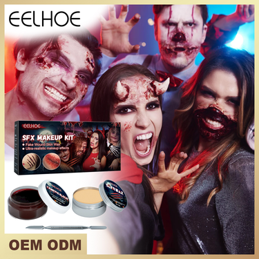 EELHOE Halloween Wax Plasma Set Scar Horror Atmosphere Party Makeup Props_voghion.com