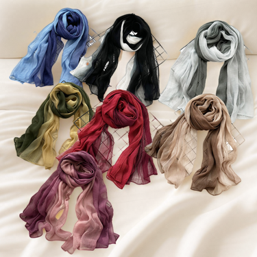 Unisex Jewelry Fashion silk scarf silk wool scarf mulberry silk embroidery silk scarf fashion shawl_voghion.com