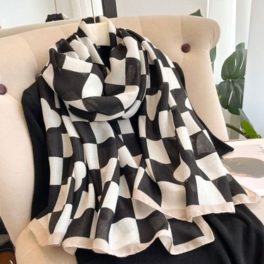 Scarf Women 2023 Spring and Autumn Cotton and Hemp Scarf Autumn and Winter Warmth Scarf Summer Air Conditioning Room_voghion.com