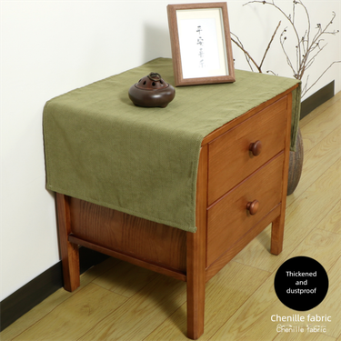 American French Style Bedside Table Dining Sideboard TV Shoe Cabinet Dust Cover Cloth_voghion.com