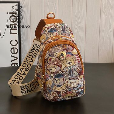 Women's Bags bag source factory bag cartoon bear chest bag casual women's bag fashion waist bag_voghion.com