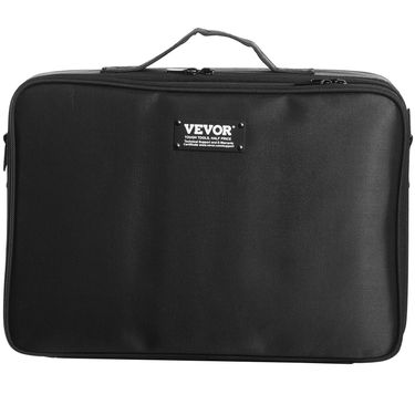 VEVOR Makeup Train Case Large Storage 3 Tiers, Convenient Carry With Handle, Strap, Professional Waterproof Oxford Makeup Storage Organizer Box, Heavy Duty Make Up Carrier, Black_voghion.com